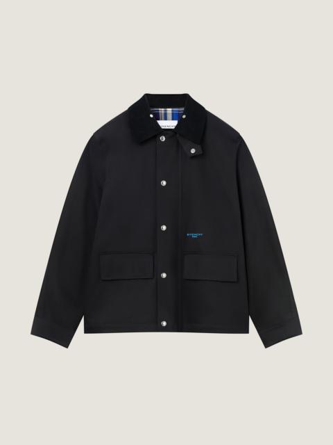 Givenchy FIELD JACKET IN COTTON WITH A CHECKED LINING