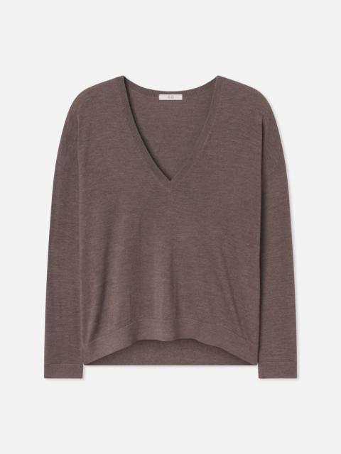 CO V-Neck Sweater in Fine Cashmere