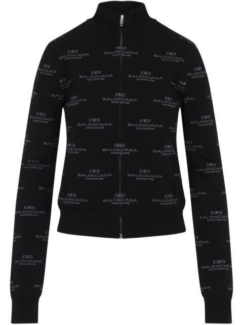 BALENCIAGA logo-jacquard cardigan
