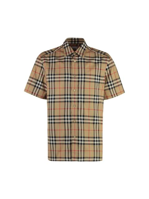 Checked Short-sleeved Shirt