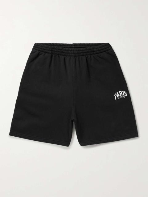 Cities Straight-Leg Logo-Print Cotton-Jersey Shorts