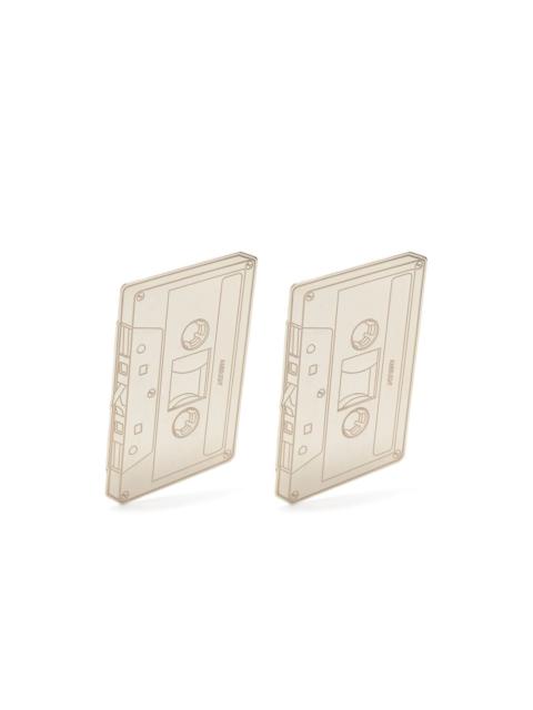 Ambush cassette tape drop earrings