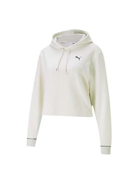 (WMNS) PUMA Style Cat Hoodie 'White Black' 587162-05