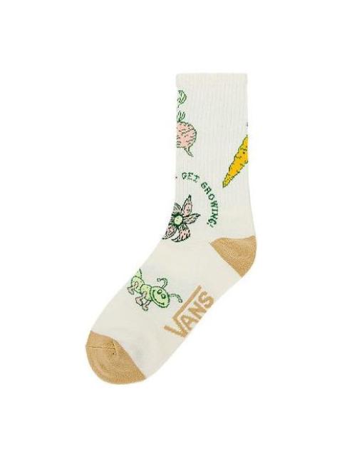 Vans (WMNS) Vans Growth Garden Crew Sock 'Marshmallow' VN0007A3FS8