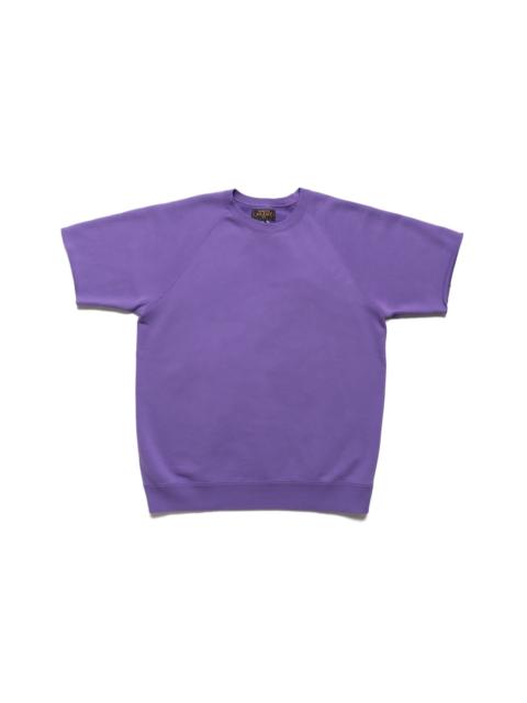 BEAMS PLUS Sweat Short Sleeve Cut-Off - Purple