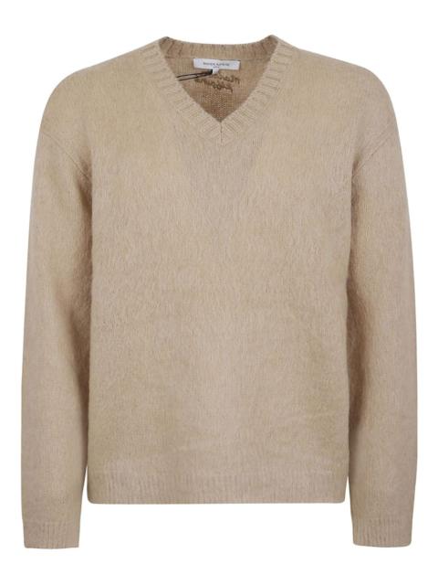 Maison Kitsuné v-neck wool sweater