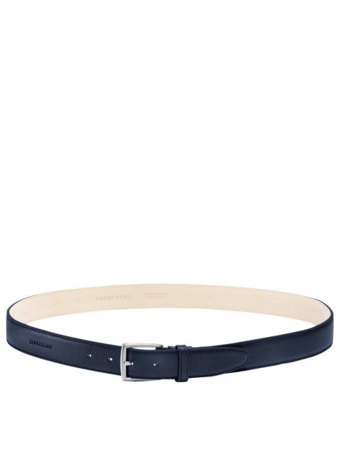 Le Foulonné Men's belt Navy - Leather