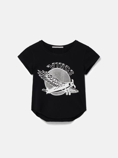 Stella McCartney Wings Graphic Cotton Baby Tee