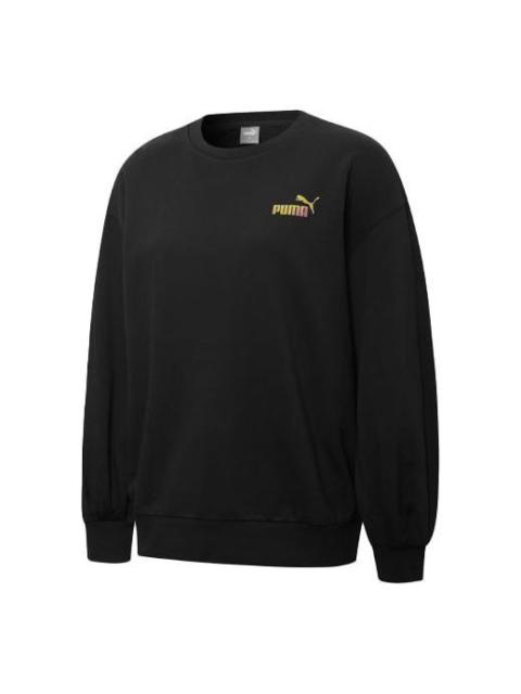 PUMA (WMNS) PUMA Skb Logo Printing Round-neck SweatshirtBlack 537019-01