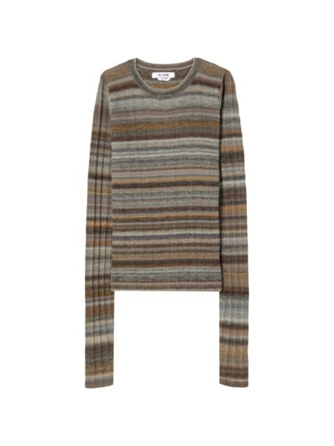 RE/DONE striped wool ribbed jumper
