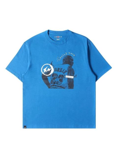 Jordan Air Jordan Fragment Tee x Travis Scott 'Blue' DJ0619-413