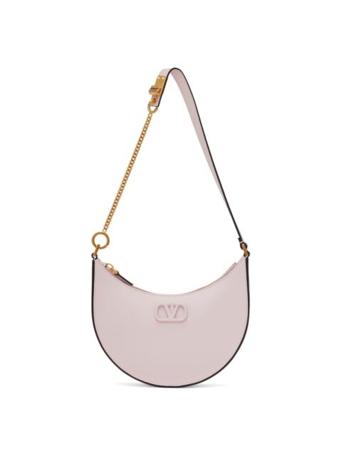 Valentino Pink Mini Vlogo Signature Grainy Calfskin Bag