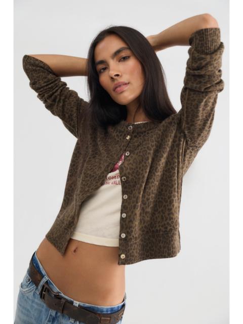 FREE PEOPLE Nocturnal Patterned Cashmere Cardi