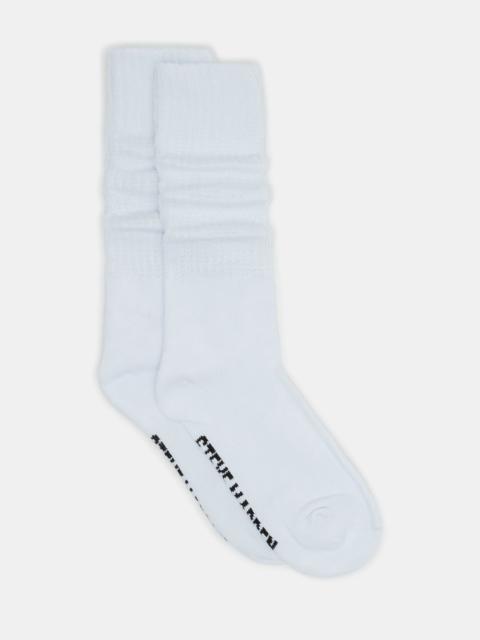 STEVE MADDEN 2 PACK SLOUCHY CREW SOCKS WHITE