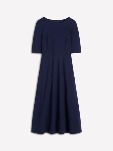 BODEN Mathilde Tie Waist Ponte Dress-Navy