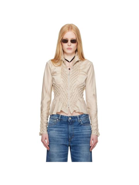 Our Legacy WORK SHOP Emporio Armani Beige Alto Top