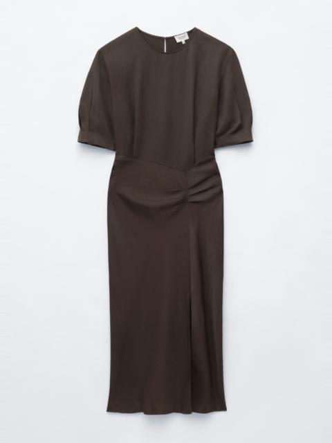 & Other Stories Pleat-Detail Midi Dress