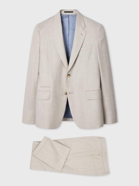 Paul Smith Beige Overdyed Wool-Cashmere Flannel Suit