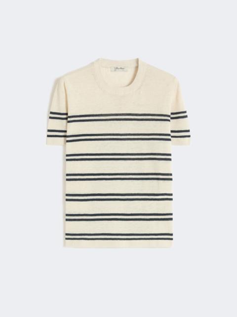 NORDICA Pure linen yarn sweater - WHITE