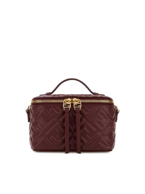 FENDI embossed leather vanity handbag
