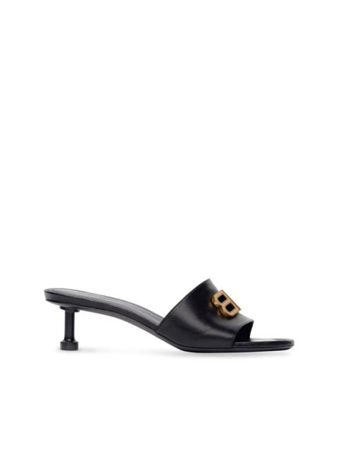 BALENCIAGA Groupie 50mm logo-plaque mules