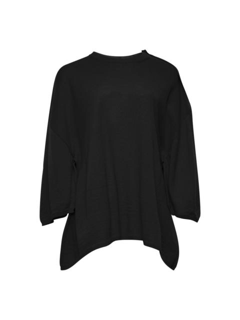 Comme des Garçons Comme des Garçons Oversized Curved Hem Knit Top