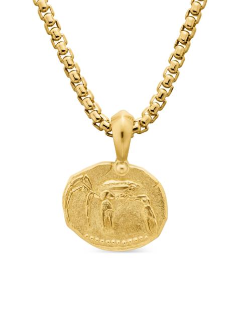 DAVID YURMAN Men's Cancer Amulet in 18K Yellow Gold - Gold