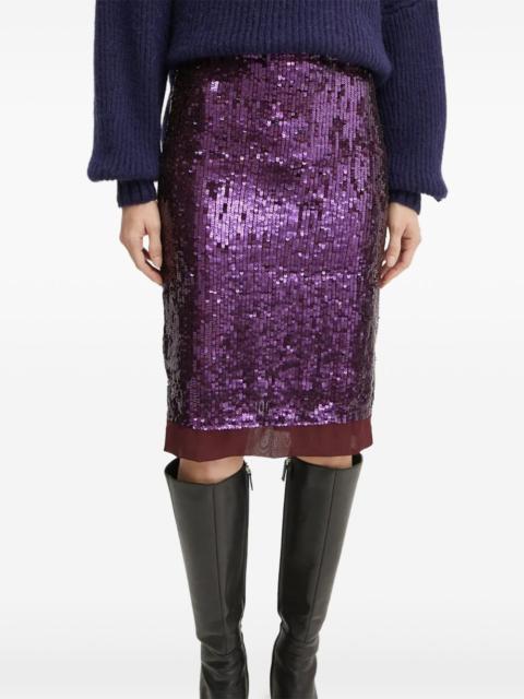 PINKO sequin-embellished midi skirt