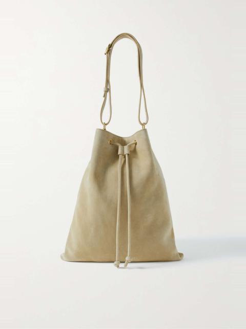 Greta large suede shoulder bag