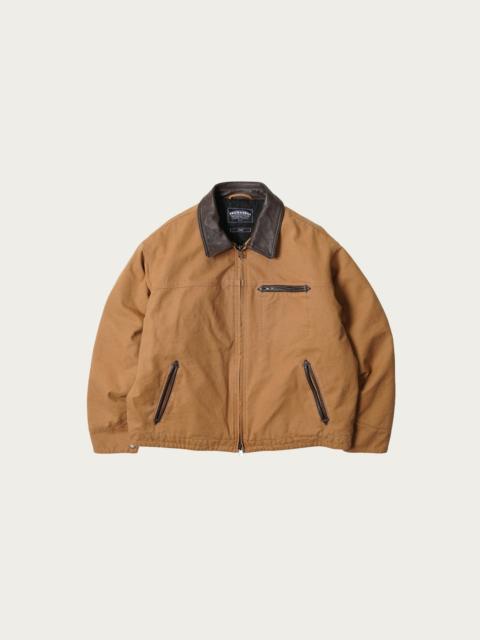 FrizmWORKS Heavy Canvas Destroyed Work Jacket - Tan