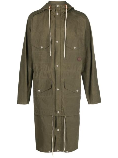 GUCCI waxed hooded parka