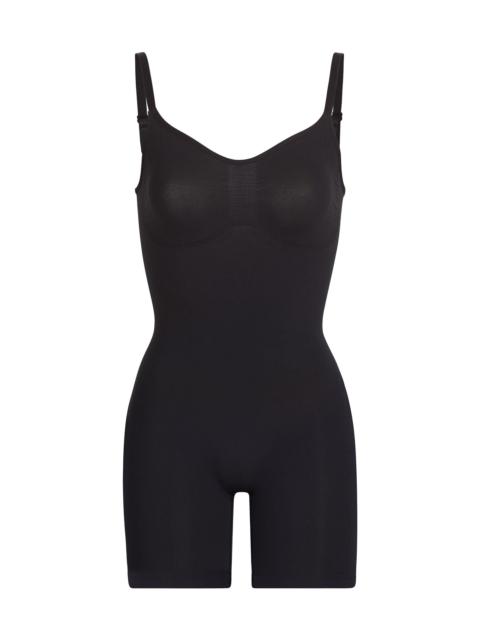 SKIMS Women's Seamless Sculpt Mid Thigh Bodysuit - Onyx