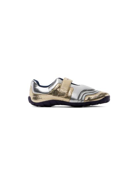 WALES BONNER Silver & Gold Jewel Sneakers