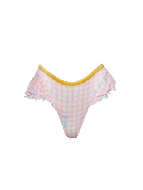 POSTER GIRL RICHARDS BIKINI BOTTOMS PINK GINGHAM