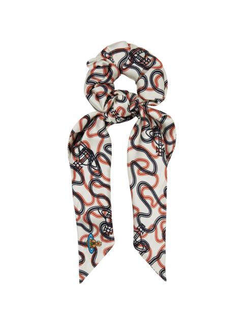 White Wiggle Large Scrunchie