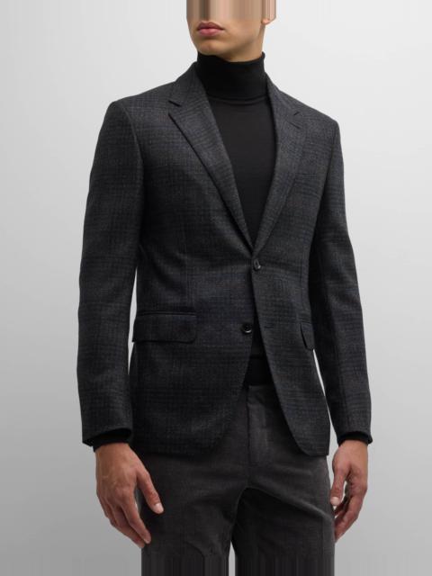 Men's Wool Windowpane Sport Coat