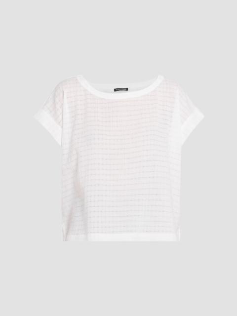 EILEEN FISHER Women's Cotton Voile Box T-Shirt - White