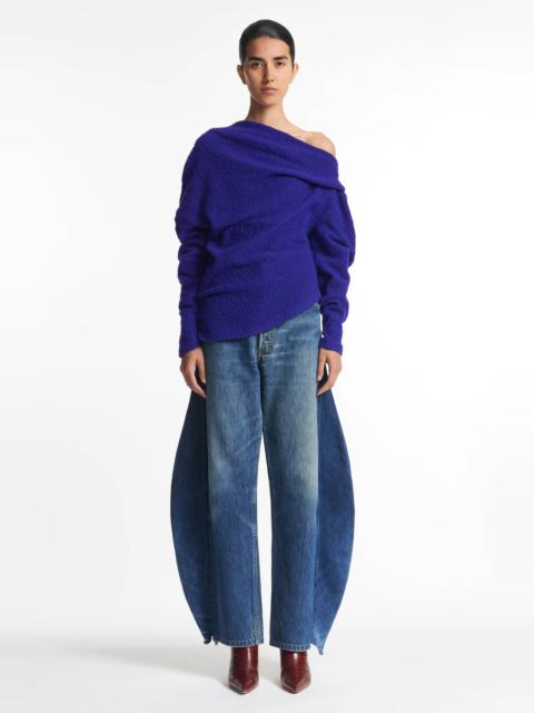 ASYMMETRIC LONGSLEEVE TOP PURPLE