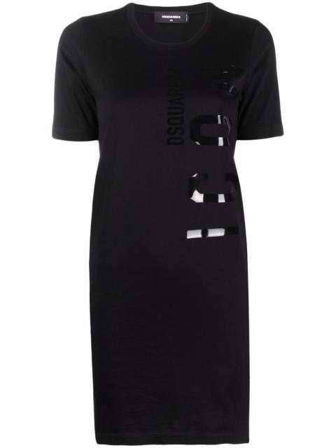 DSQUARED2 로고 패치 티셔츠