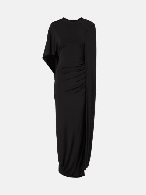 Stella McCartney Caped ruched gown