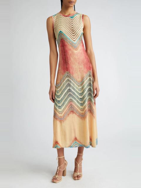 Orla Zig Zag Stripe Midi Dress