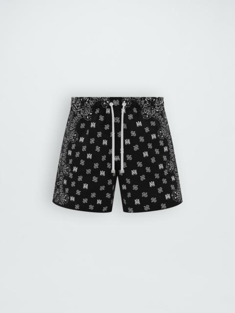 AMIRI BANDANA PAISLEY SWIM TRUNK