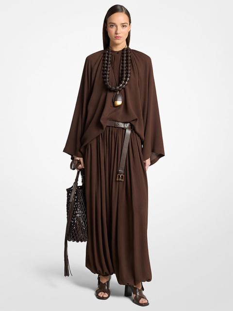 MICHAEL KORS COLLECTION Silk Seersucker Sarouel Pants