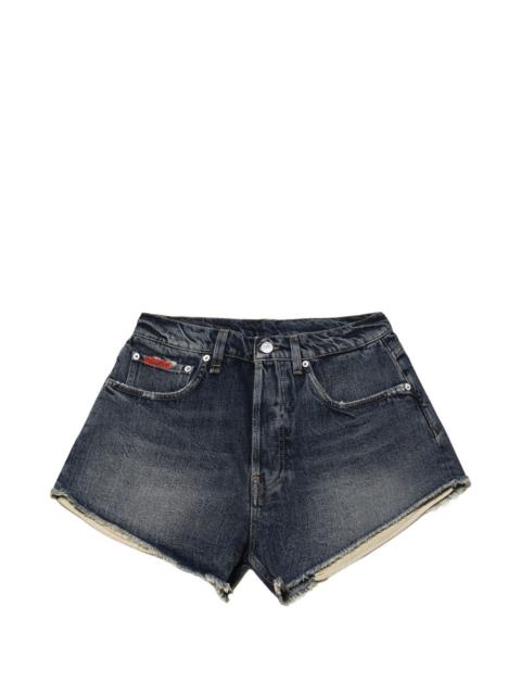 Martine Rose frayed denim shorts