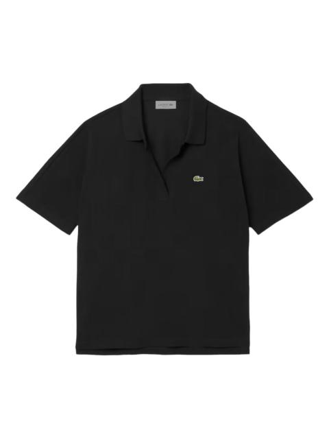 LACOSTE logo-patch polo top