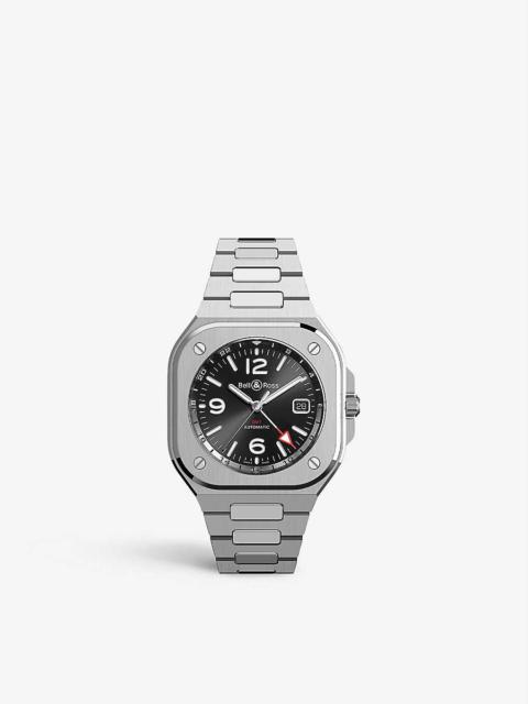 BR05G-BL-ST/SST stainless-steel automatic watch