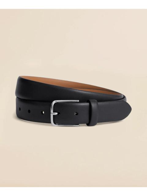 Brooks Brothers Leather Feather Edge Belt