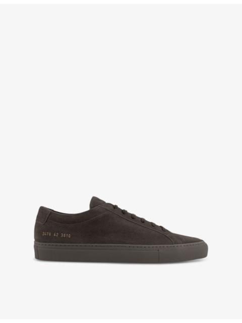 Common Projects Achilles Branded Suede Low-Top Trainers