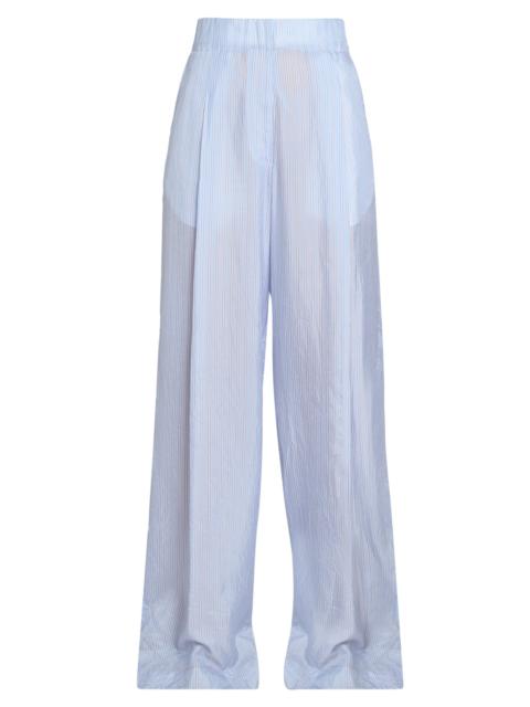 Dries Van Noten Women's Pila Striped High-Rise Wide-Leg Pants - Light Blue