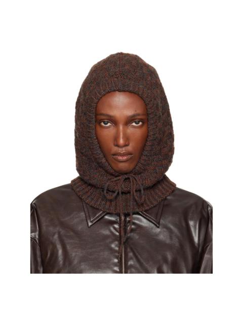 MM6 Maison Margiela Brown Wool Blend Hood